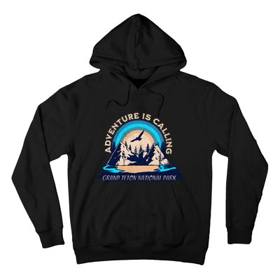 Grand Teton National Park Camping Hiking Family Vacation Hoodie