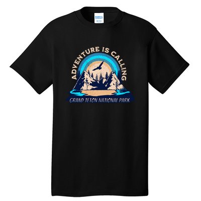 Grand Teton National Park Camping Hiking Family Vacation Tall T-Shirt