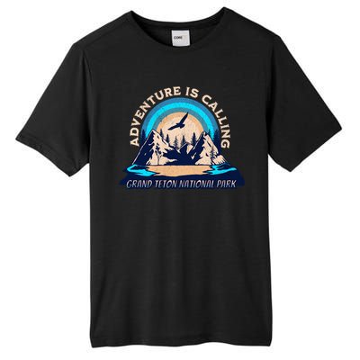 Grand Teton National Park Camping Hiking Family Vacation Tall Fusion ChromaSoft Performance T-Shirt