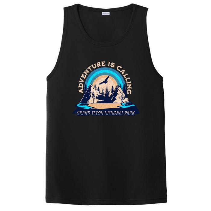 Grand Teton National Park Camping Hiking Family Vacation PosiCharge Competitor Tank