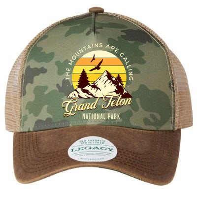 Grand Teton National Park Camping Hiking Family Vacation Legacy Tie Dye Trucker Hat