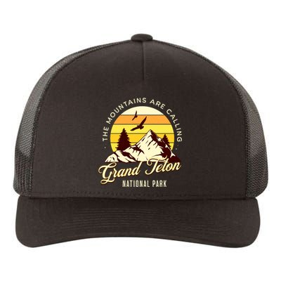 Grand Teton National Park Camping Hiking Family Vacation Yupoong Adult 5-Panel Trucker Hat