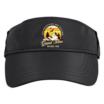 Grand Teton National Park Camping Hiking Family Vacation Adult Drive Performance Visor