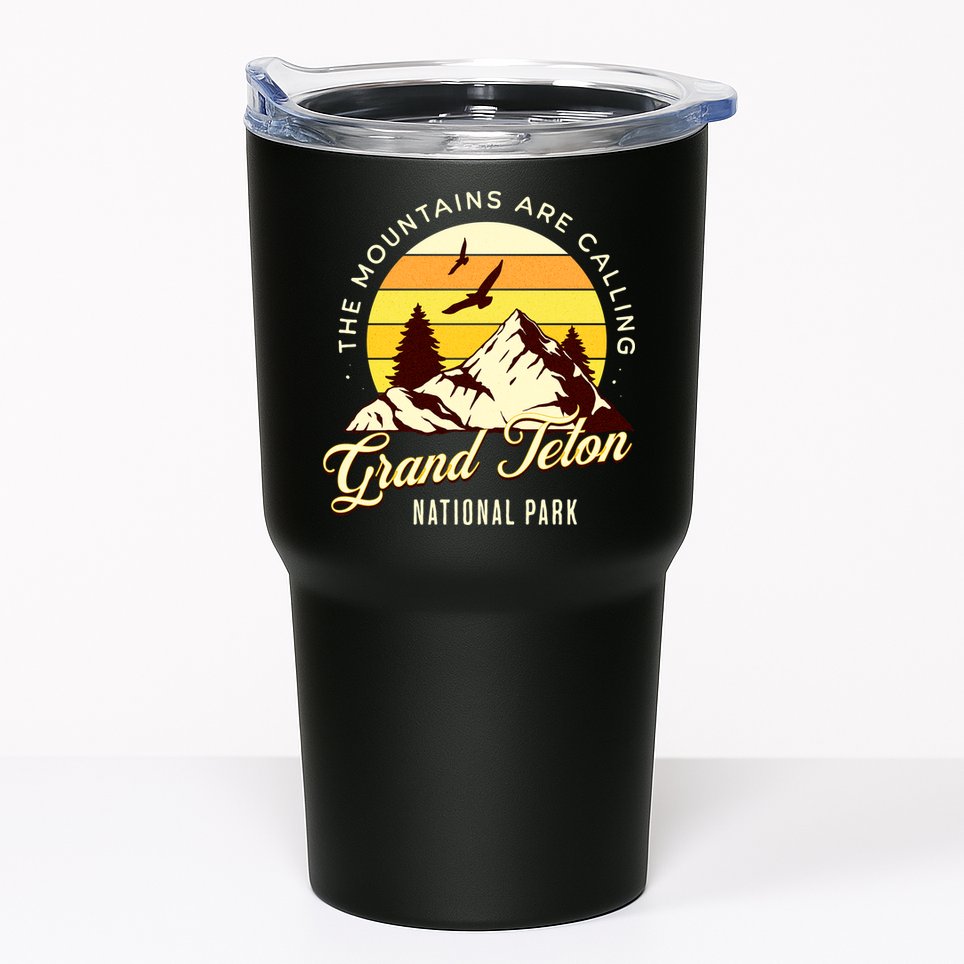 Grand Teton National Park Camping Hiking Family Vacation Tumbler