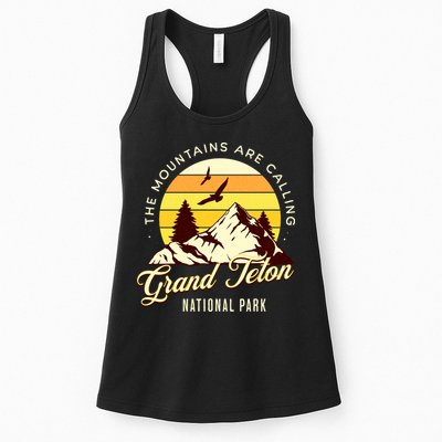Grand Teton National Park Camping Hiking Family Vacation Womens Tank Top