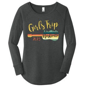 Girls Trip Nashville 23 Guitar Guitarist Weekend Party Women's Perfect Tri Tunic Long Sleeve Shirt