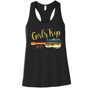 Girls Trip Nashville 23 Guitar Guitarist Weekend Party Women's Racerback Tank