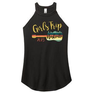 Girls Trip Nashville 23 Guitar Guitarist Weekend Party Women's Perfect Tri Rocker Tank