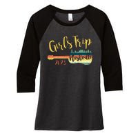 Girls Trip Nashville 23 Guitar Guitarist Weekend Party Women's Tri-Blend 3/4-Sleeve Raglan Shirt