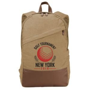 Golf Tournament New York Cotton Canvas Backpack