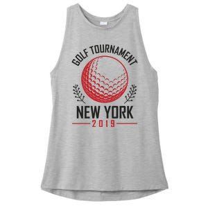 Golf Tournament New York Ladies PosiCharge Tri-Blend Wicking Tank