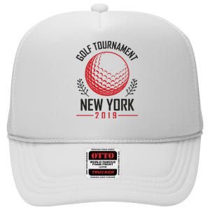 Golf Tournament New York High Crown Mesh Back Trucker Hat