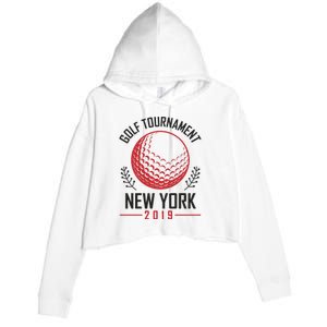 Golf Tournament New York Crop Fleece Hoodie