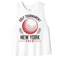 Golf Tournament New York Women's Racerback Cropped Tank