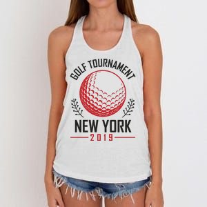 Golf Tournament New York Women's Knotted Racerback Tank