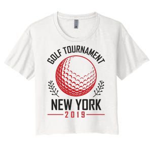 Golf Tournament New York Women's Crop Top Tee