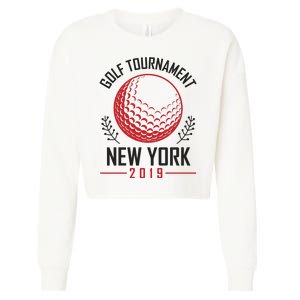 Golf Tournament New York Cropped Pullover Crew