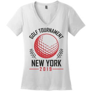 Golf Tournament New York Women's V-Neck T-Shirt