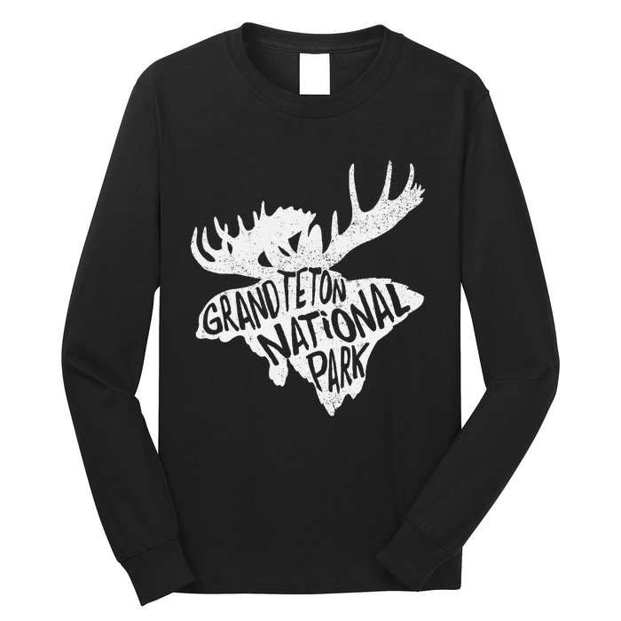 Grand Teton National Park Moose Long Sleeve Shirt