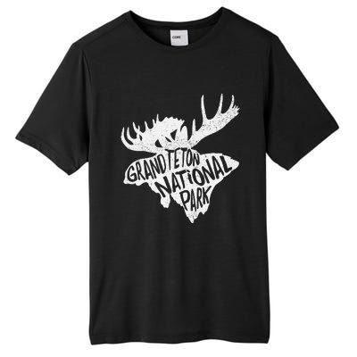 Grand Teton National Park Moose Tall Fusion ChromaSoft Performance T-Shirt