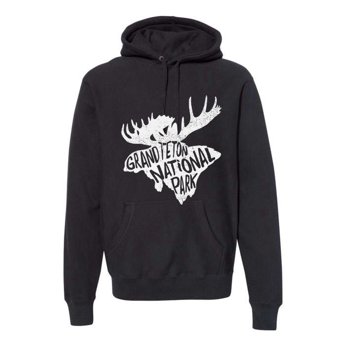 Grand Teton National Park Moose Premium Hoodie