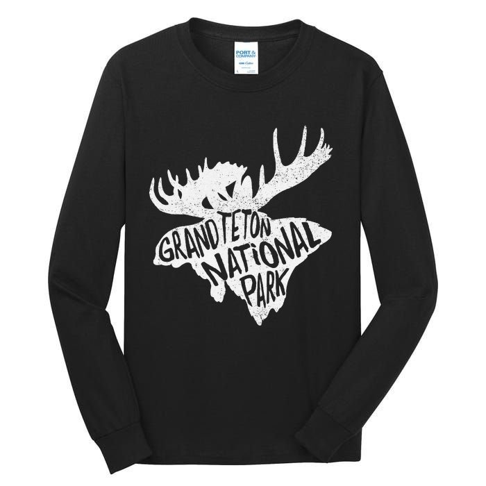 Grand Teton National Park Moose Tall Long Sleeve T-Shirt