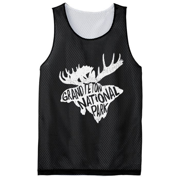 Grand Teton National Park Moose Mesh Reversible Basketball Jersey Tank