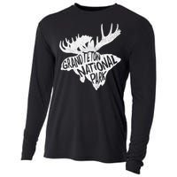 Grand Teton National Park Moose Cooling Performance Long Sleeve Crew