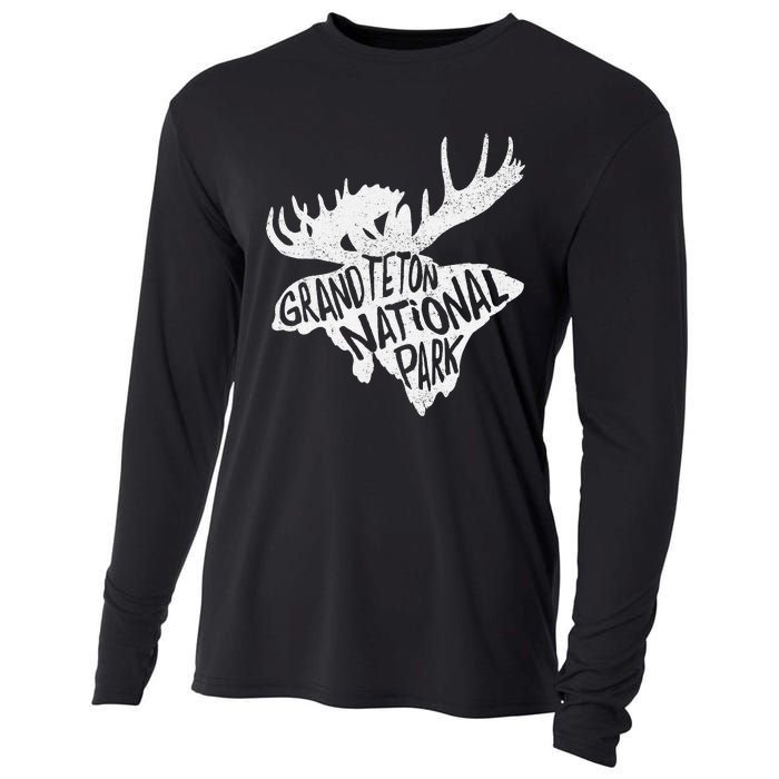 Grand Teton National Park Moose Cooling Performance Long Sleeve Crew