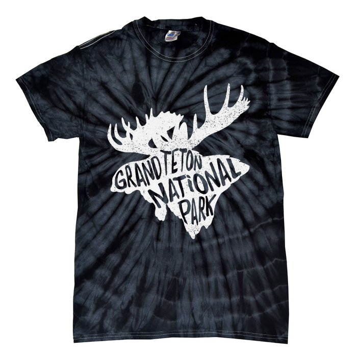 Grand Teton National Park Moose Tie-Dye T-Shirt