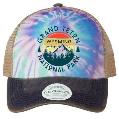 Grand Teton National Park Wyoming Hiking Nature Outdoors Legacy Tie Dye Trucker Hat