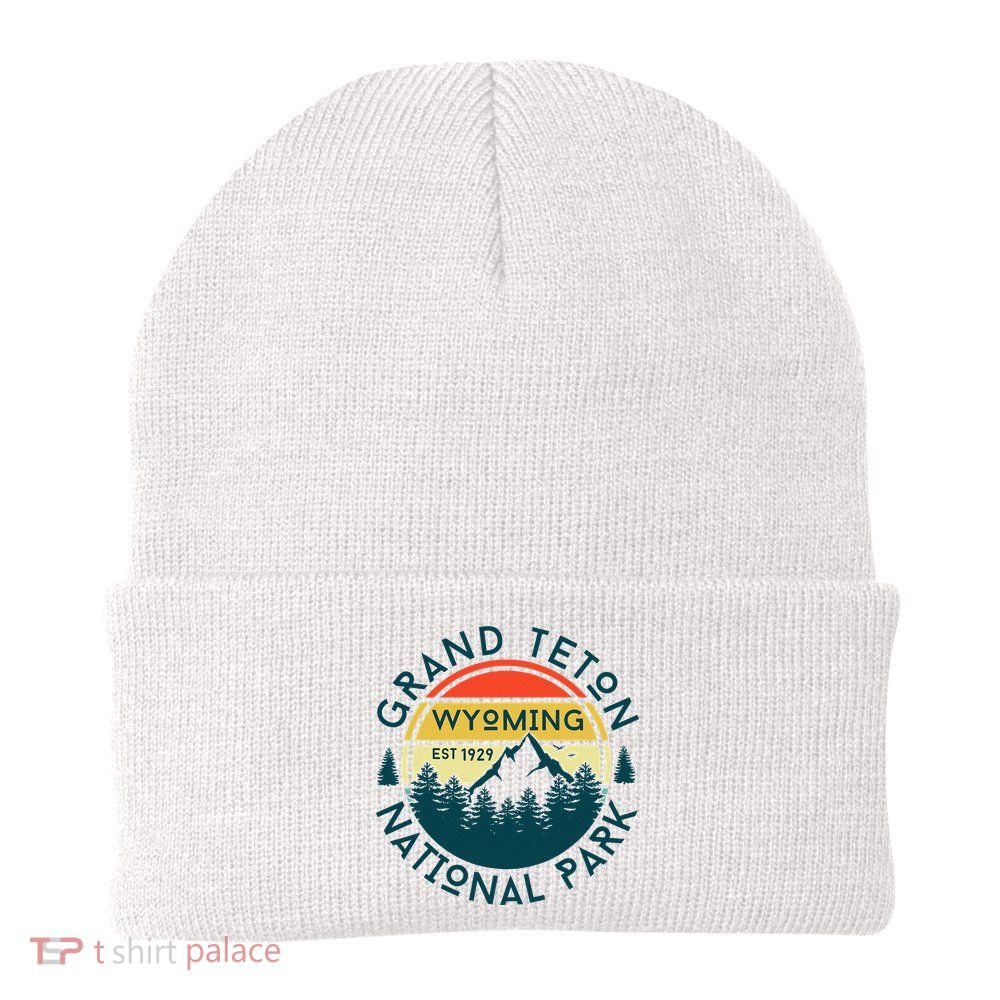 Grand Teton National Park Wyoming Hiking Nature Outdoors Beanie