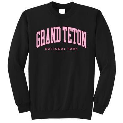 Grand Teton National Park Wyoming Preppy Throwback Sweatshirt