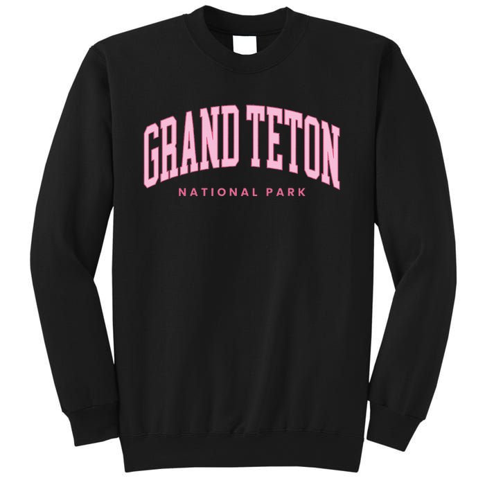 Grand Teton National Park Wyoming Preppy Throwback Sweatshirt