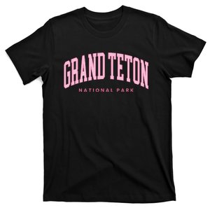 Grand Teton National Park Wyoming Preppy Throwback T-Shirt