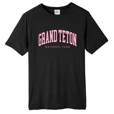 Grand Teton National Park Wyoming Preppy Throwback Tall Fusion ChromaSoft Performance T-Shirt