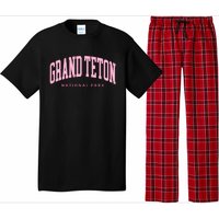 Grand Teton National Park Wyoming Preppy Throwback Pajama Set