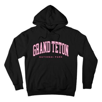 Grand Teton National Park Wyoming Preppy Throwback Tall Hoodie