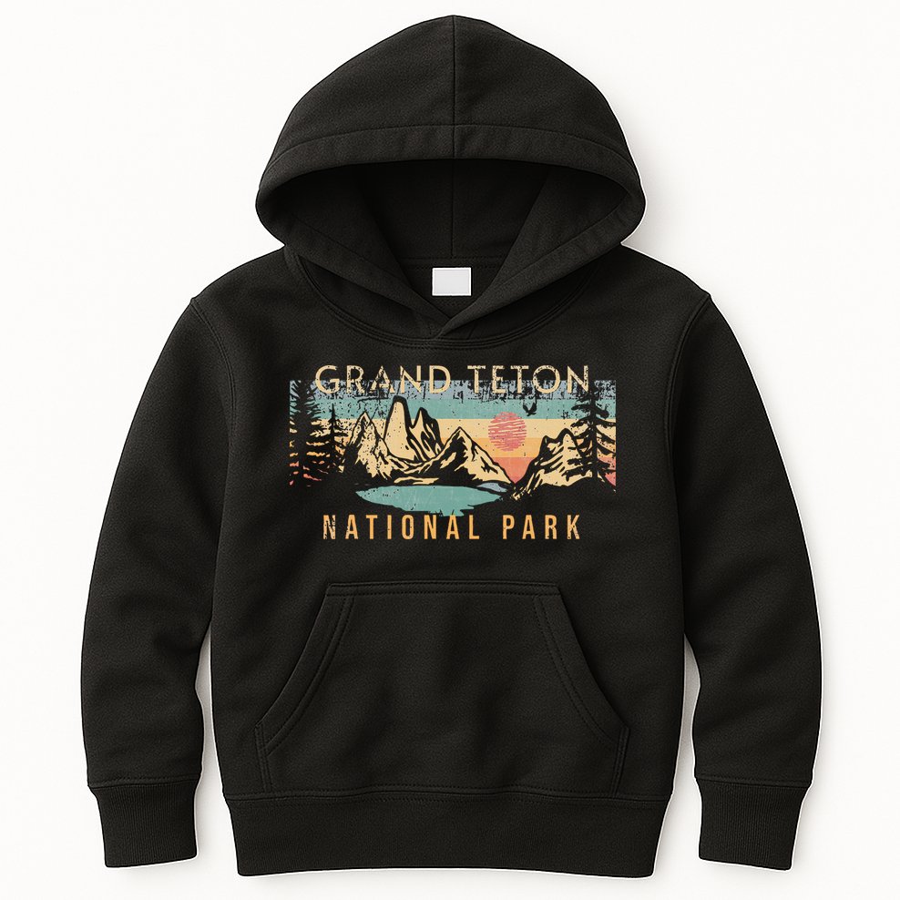 Grand Teton National Park Kids Hoodie