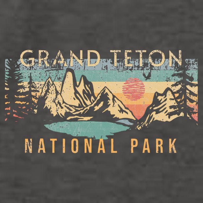Grand Teton National Park Vector Backpack
