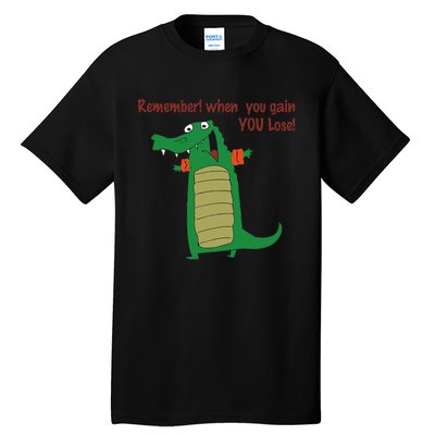 Gary The No Gain Gator Tall T-Shirt