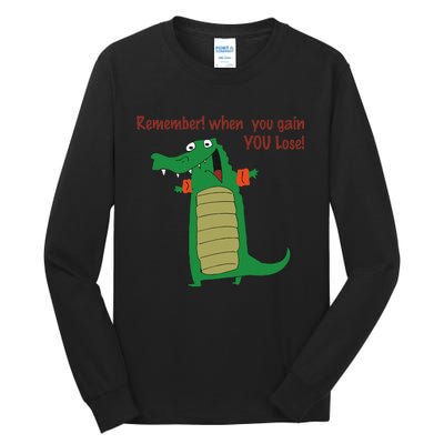 Gary The No Gain Gator Tall Long Sleeve T-Shirt