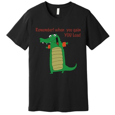 Gary The No Gain Gator Premium T-Shirt