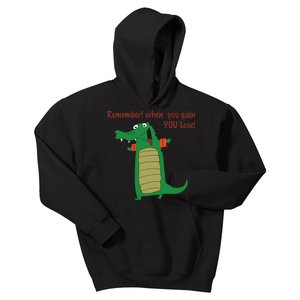 Gary The No Gain Gator Kids Hoodie