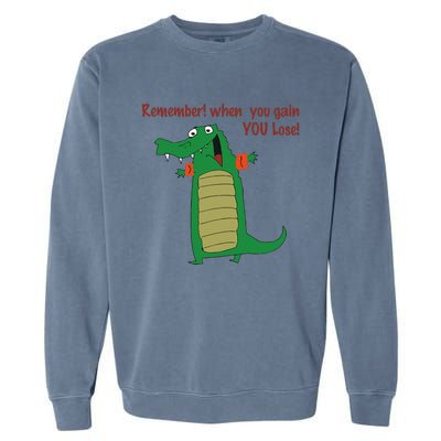 Gary The No Gain Gator Garment-Dyed Sweatshirt