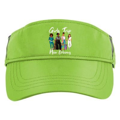 Girl Trip New Orleans For Melanin Afro Black Vacation Women Adult Drive Performance Visor