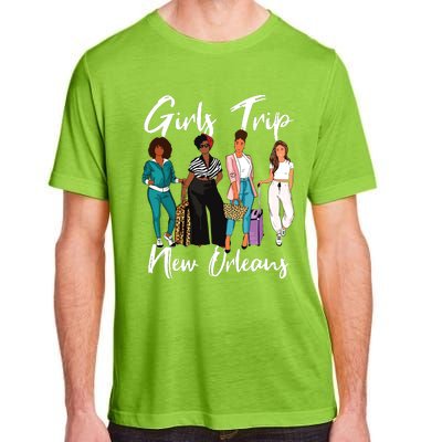 Girl Trip New Orleans For Melanin Afro Black Vacation Women Adult ChromaSoft Performance T-Shirt