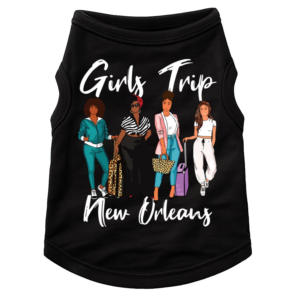 Girl Trip New Orleans For Melanin Afro Black Vacation Women Doggie Tank