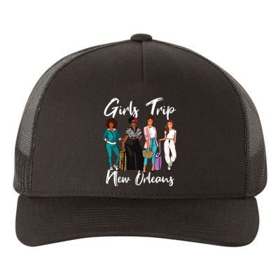 Girl Trip New Orleans For Melanin Afro Black Vacation Women Yupoong Adult 5-Panel Trucker Hat