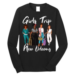 Girl Trip New Orleans For Melanin Afro Black Vacation Women Long Sleeve Shirt